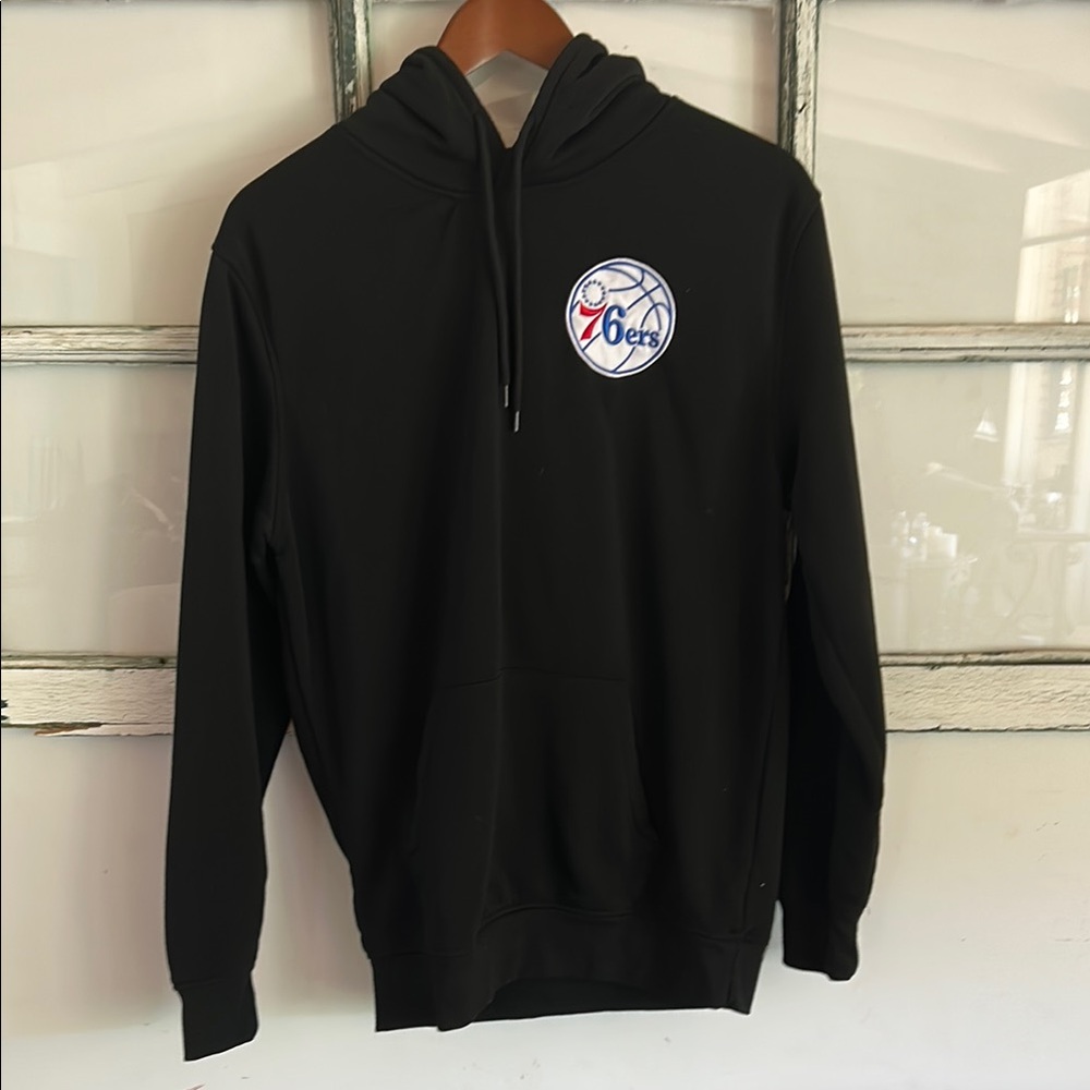 NBA Black Sweatshirt Hoodie Athletic Style 76ers